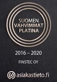 Suomen vahvimmat platina 2016-2020